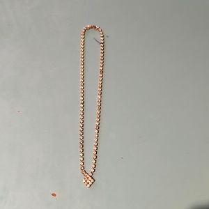 Silver costume necklace